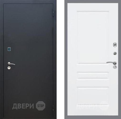 Дверь Рекс (REX) 1A Черный Муар FL-243 Силк Сноу в Ивантеевке