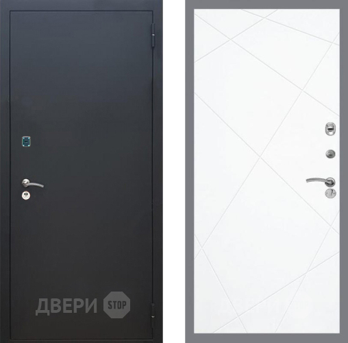Входная металлическая Дверь Рекс (REX) 1A Черный Муар FL-291 Силк Сноу в Ивантеевке