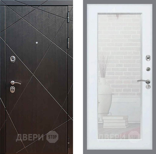 Дверь Рекс (REX) 13 Венге Зеркало Пастораль Белый ясень в Ивантеевке