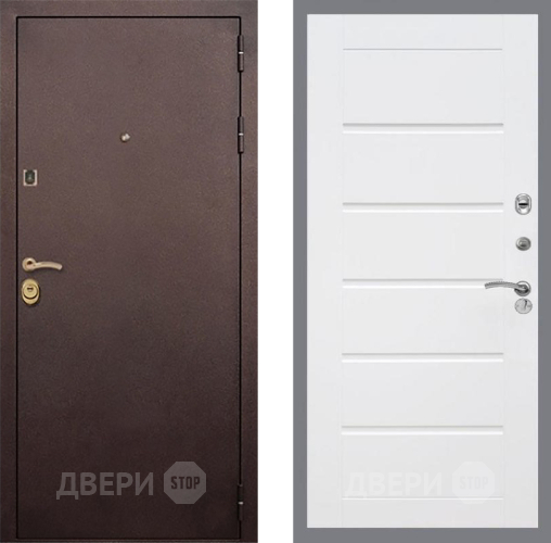 Входная металлическая Дверь Рекс (REX) Лайт 3К Сити Белый ясень в Ивантеевке