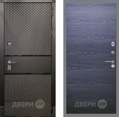 Дверь Рекс (REX) 15 Черный Кварц GL Дуб тангенальный черный в Ивантеевке