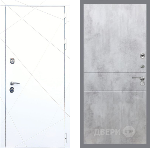 Дверь Рекс (REX) 13 Силк Сноу FL-290 Бетон светлый в Ивантеевке