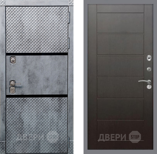 Входная металлическая Дверь Рекс (REX) 15 Бетон Темный Сити Венге в Ивантеевке