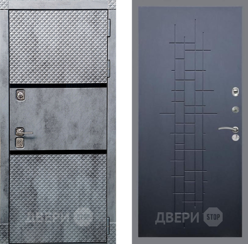 Входная металлическая Дверь Рекс (REX) 15 Бетон Темный FL-289 Ясень черный в Ивантеевке
