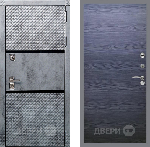 Дверь Рекс (REX) 15 Бетон Темный GL Дуб тангенальный черный в Ивантеевке