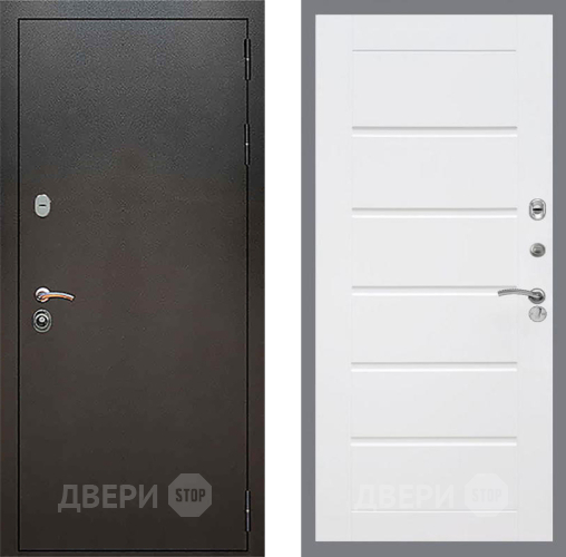 Дверь Рекс (REX) 5 Серебро Антик Сити Белый ясень в Ивантеевке
