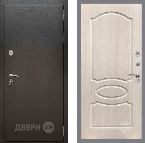 Дверь Рекс (REX) 5 Серебро Антик FL-128 Беленый дуб в Ивантеевке