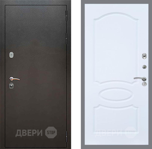Дверь Рекс (REX) 5 Серебро Антик FL-128 Силк Сноу в Ивантеевке