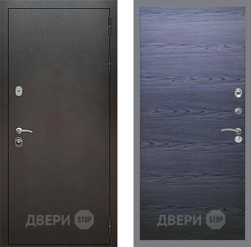 Дверь Рекс (REX) 5 Серебро Антик GL Дуб тангенальный черный в Ивантеевке