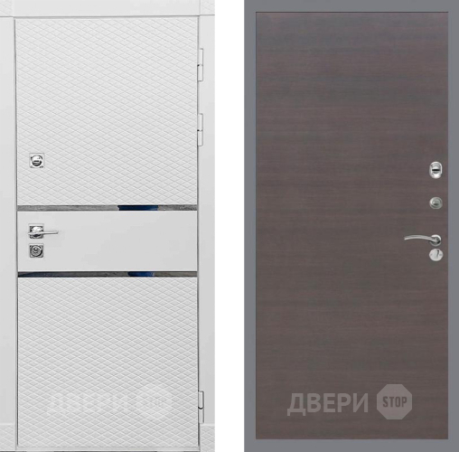 Дверь Рекс (REX) 15 Силк Сноу GL венге поперечный в Ивантеевке