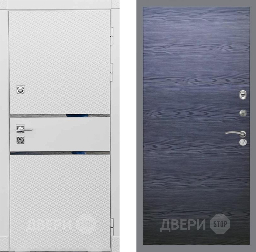 Дверь Рекс (REX) 15 Силк Сноу GL Дуб тангенальный черный в Ивантеевке