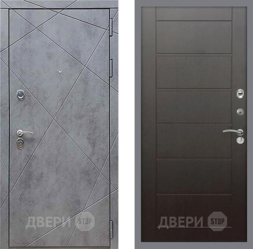 Входная металлическая Дверь Рекс (REX) 13 Бетон Темный Сити Венге в Ивантеевке