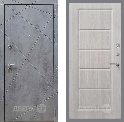 Дверь Рекс (REX) 13 Бетон Темный FL-39 Беленый дуб в Ивантеевке