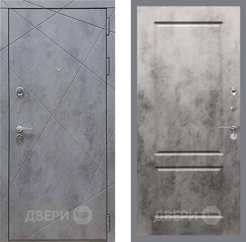 Дверь Рекс (REX) 13 Бетон Темный FL-117 Бетон темный в Ивантеевке