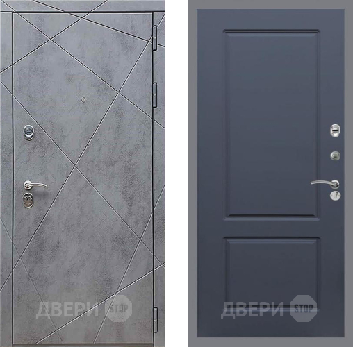 Дверь Рекс (REX) 13 Бетон Темный FL-117 Силк титан в Ивантеевке