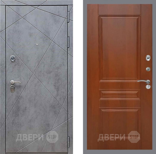 Дверь Рекс (REX) 13 Бетон Темный FL-243 Итальянский орех в Ивантеевке