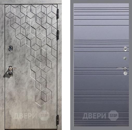 Дверь Рекс (REX) 23 Line Силк титан в Ивантеевке