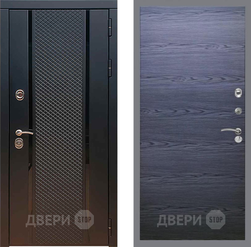 Входная металлическая Дверь Рекс (REX) 25 GL Дуб тангенальный черный в Ивантеевке