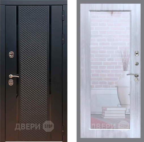 Входная металлическая Дверь Рекс (REX) 25 Зеркало Пастораль Сандал белый в Ивантеевке