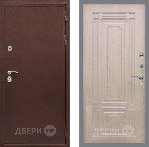 Входная металлическая Дверь Рекс (REX) 5 металл 3 мм FL-2 Беленый дуб в Ивантеевке