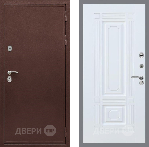 Входная металлическая Дверь Рекс (REX) 5 металл 3 мм FL-2 Силк Сноу в Ивантеевке