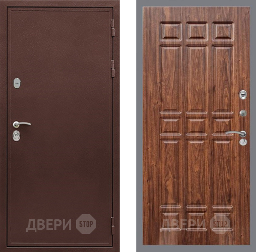Входная металлическая Дверь Рекс (REX) 5 металл 3 мм FL-33 орех тисненый в Ивантеевке