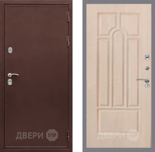 Входная металлическая Дверь Рекс (REX) 5 металл 3 мм FL-58 Беленый дуб в Ивантеевке
