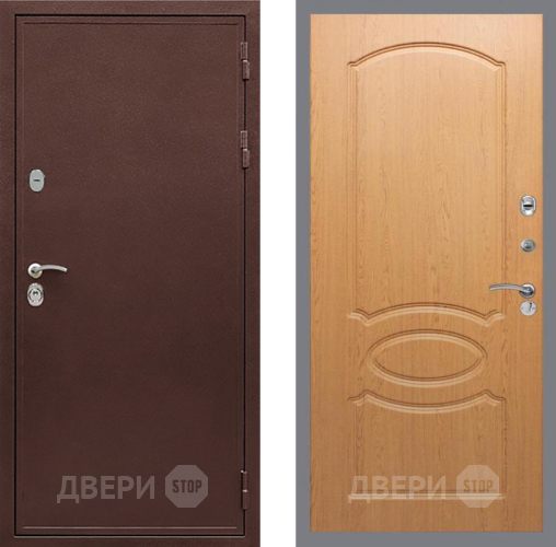 Дверь Рекс (REX) 5 металл 3 мм FL-128 Дуб в Ивантеевке