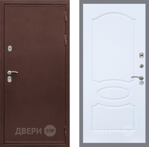 Входная металлическая Дверь Рекс (REX) 5 металл 3 мм FL-128 Силк Сноу в Ивантеевке