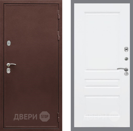 Входная металлическая Дверь Рекс (REX) 5 металл 3 мм FL-243 Силк Сноу в Ивантеевке